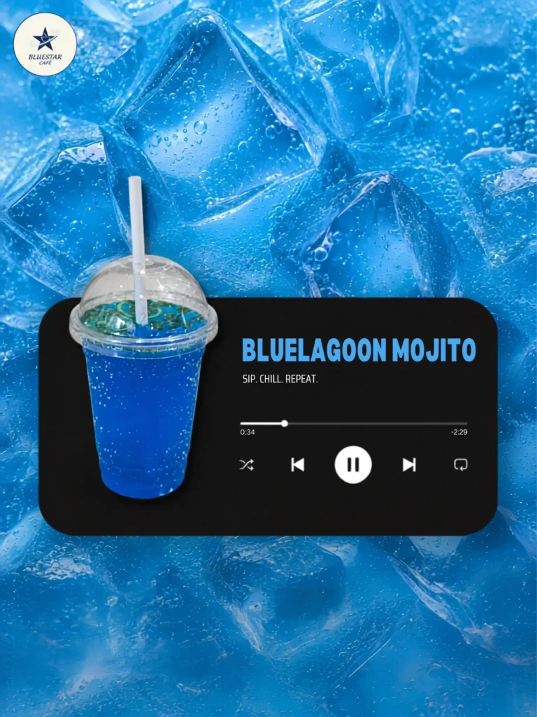 Blue Lagoon Mojito at Bluestar Café