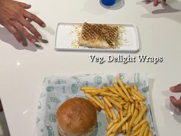 Sweet Corn Chat · Blue Lagoon Mojito · Veg Delight Wraps · Aloo Tikki Burger